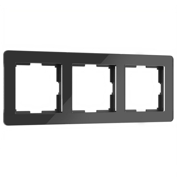 Рамка Werkel Acrylic на 3 поста черный W0032708 4690389184888 Рамка Werkel Acrylic на 3 поста черный W0032708 4690389184888