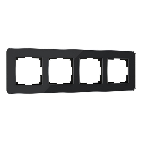 Рамка Werkel Elite на 4 поста черный W0042448 4690389196232 Рамка Werkel Elite на 4 поста черный W0042448 4690389196232