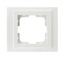 Рамка 1-постовая Mono Electric Despina жемчуг 102-250000-160