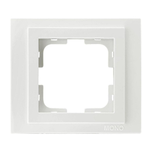 Рамка 1-постовая Mono Electric Despina жемчуг 102-250000-160