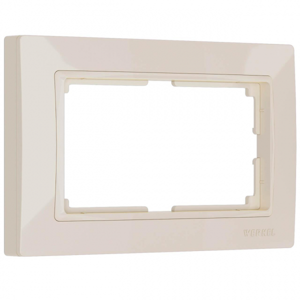 Рамка для двойной розетки Werkel Snabb basic слоновая кость W0082003 4690389161506 Рамка для двойной розетки Werkel Snabb basic слоновая кость W0082003 4690389161506