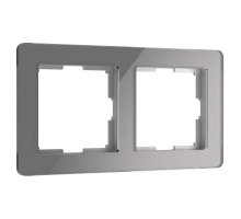 Рамка Werkel Acrylic на 2 поста графит W0022704 4690389184864