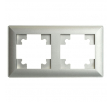 Рамка 2-постовая Stekker Катрин серебро PFR00-7002-03 39798
