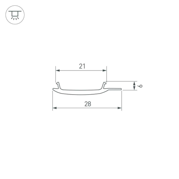 Рассеиватель Arlight Stretch-S-20-Wall-Side-10m 040819 Рассеиватель Arlight Stretch-S-20-Wall-Side-10m 040819