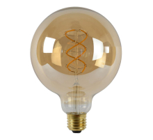 Лампа светодиодная диммируемая Lucide E27 5W 2200K янтарная 49033/05/62