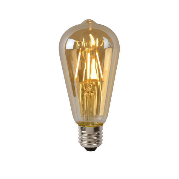 Лампа светодиодная Lucide E27 5W 2700K янтарная 49068/05/62 Лампа светодиодная Lucide E27 5W 2700K янтарная 49068/05/62
