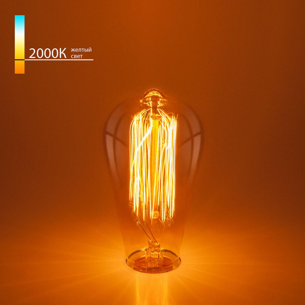 Лампа накаливания Elektrostandard диммируемая E27 60W прозрачная a034964 Лампа накаливания Elektrostandard диммируемая E27 60W прозрачная a034964