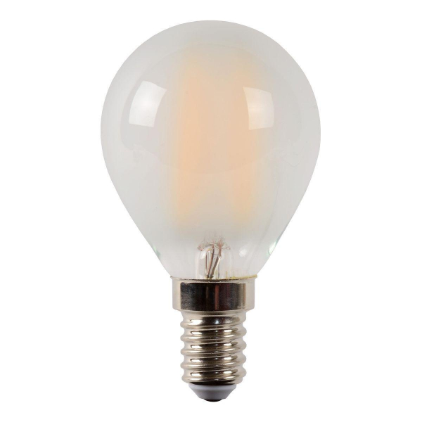 Лампа светодиодная диммируемая Lucide E14 4W 2700K матовая 49022/04/67 Лампа светодиодная диммируемая Lucide E14 4W 2700K матовая 49022/04/67