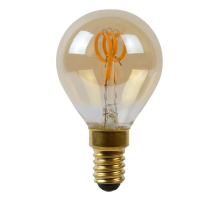 Лампа светодиодная диммируемая Lucide E27 3W 2200K янтарная 49046/03/62