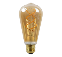 Лампа светодиодная диммируемая Lucide E27 5W 2200K янтарная 49034/05/62