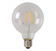 Лампа светодиодная диммируемая Lucide E27 5W 2700K прозрачная 49016/05/60