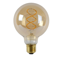 Лампа светодиодная диммируемая Lucide E27 5W 2200K янтарная 49032/05/62