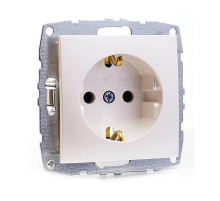 Розетка 2К+З Mono Electric Despina/ Larissa 16A 250V винтовое подключение жемчуг 500-002521-117