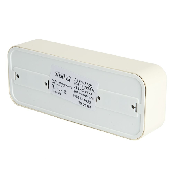 Розетка тройная 2P+PE Stekker Брест слоновая кость PST16-51-20 49054