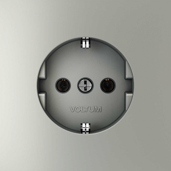 Розетка встраиваемая Voltum S70 с заземлением 16А, (сталь) VLS040105 Розетка встраиваемая Voltum S70 с заземлением 16А, (сталь) VLS040105
