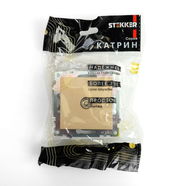 ТВ-розетка Stekker Катрин золото GLS00-7108-08 49228