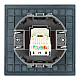 Розетка компьютерная 1-местная RJ-45 (механизм) Stekker Мия RST00-3117-05 черный бархат 50450