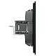 Розетка компьютерная 1-местная RJ-45 (механизм) Stekker Мия RST00-3117-05 черный бархат 50450