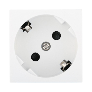 Розетка LK Studio с заземляющими контактами, с защитными шторками, 16 А, 250 В, под углом 45 градусов (белый) LK45 851204-1