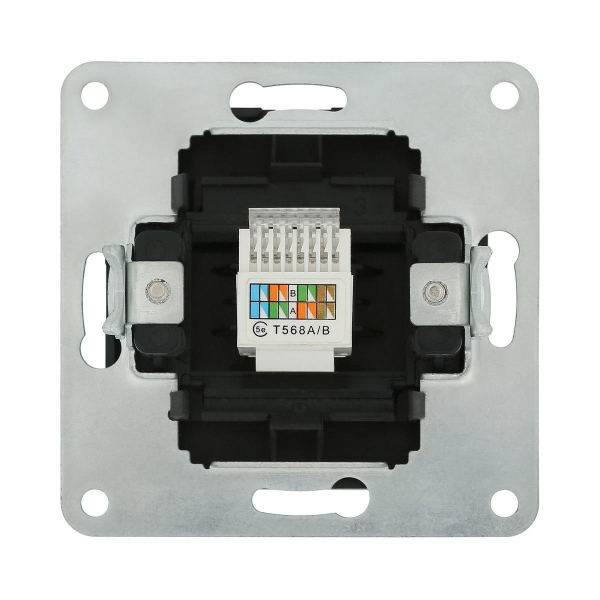 Розетка LK Studio компьютерная RJ-45 кат. 5е с накладкой (черный бархат) LK80 846108-1 Розетка LK Studio компьютерная RJ-45 кат. 5е с накладкой (черный бархат) LK80 846108-1