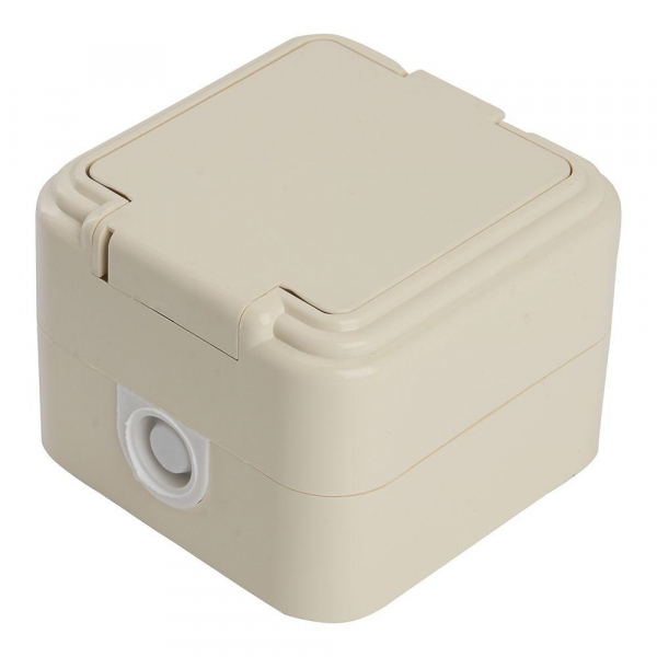 Розетка 2P+PE Stekker Брест с крышкой слоновая кость PST16-21-44 49058 Розетка 2P+PE Stekker Брест с крышкой слоновая кость PST16-21-44 49058