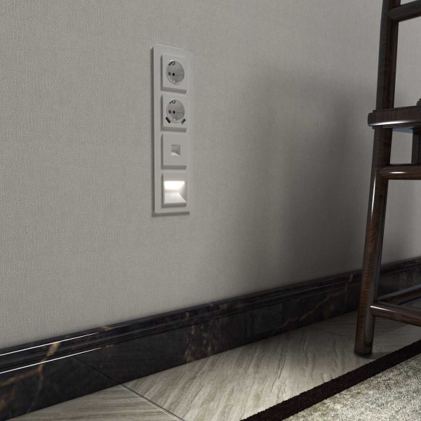 Розетка с заземлением, шторками и USBх2 Werkel белый W1171501 4690389155345