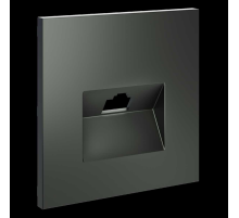 Накладка для розетки компьютерной RJ45 кат.6 S70 (титан) Voltum VLS001306