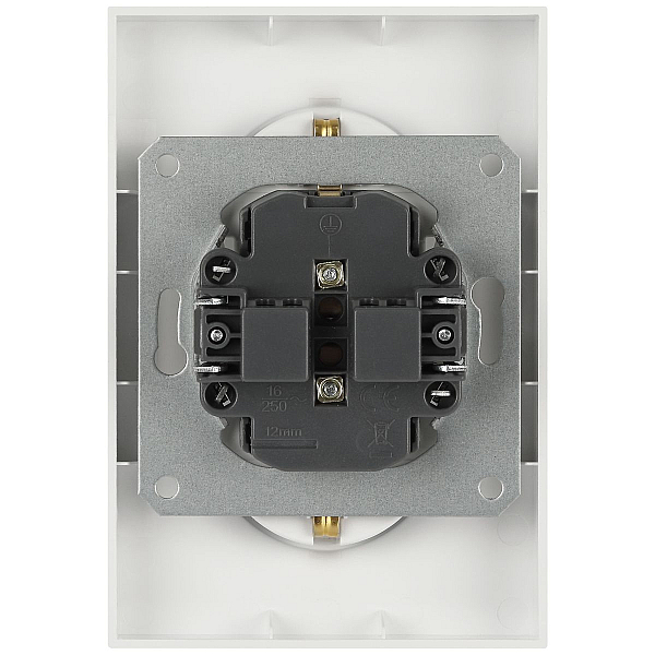 Розетка ЭРА Arktik 16-2104-08 двойная с заземлением 2X2P+E Schuko 16А-250В белый матовый Б0070451