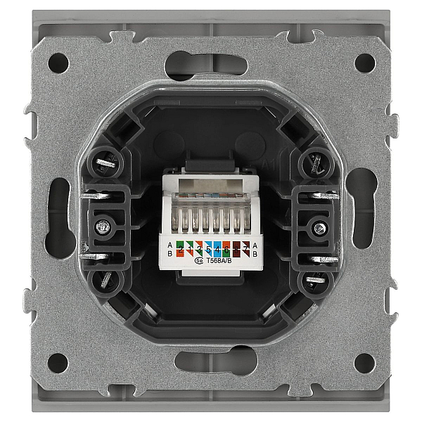Розетка ЭРА Arktik 16-3107-03 информационная RJ45 алюминий Б0070476