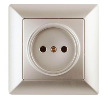 Розетка ЭРА Intro Solo 2P 16A 250V шампань 4-201-04 Б0043308