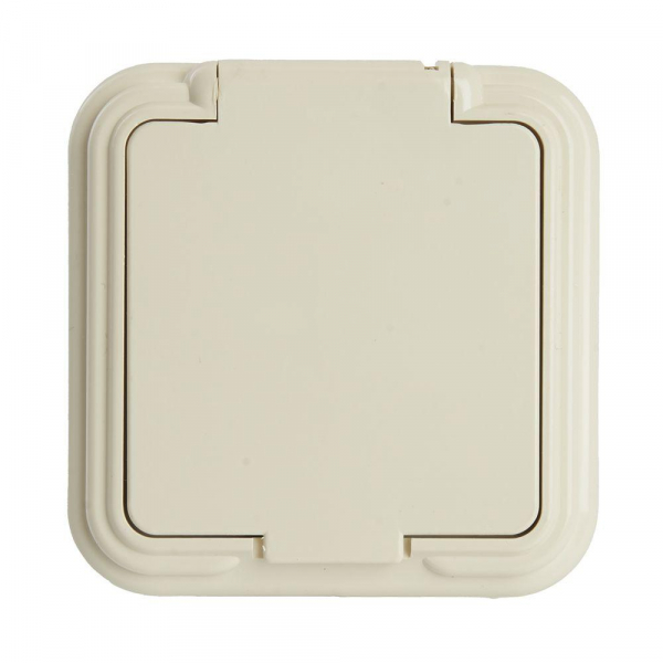 Розетка 2P Stekker Брест с крышкой слоновая кость PST16-20-44 49060 Розетка 2P Stekker Брест с крышкой слоновая кость PST16-20-44 49060