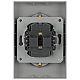 Розетка ЭРА Arktik 16-2105-03 двойная с заземлением 2X2P+E Schuko со шторками 16А-250В алюминий Б0070456