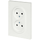 Розетка ЭРА Arktik 16-2107-08 без заземления двойная 2X2P 16А-250В белый матовый Б0071688