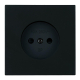 Розетка 1-местная с защитной шторкой (механизм), Stekker, б/з, 250В, 16А Мия, RST16-3109-05, черный бархат 50453