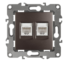 Розетка информационная 2XRJ45 ЭРА 12 12-3108-13 Б0019355