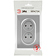 Розетка ЭРА Arktik 16-2107-03 без заземления двойная 2X2P 16А-250В алюминий Б0071683