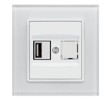 Розетка USB Vesta-Electric Exclusive White белый FRZ00050501BEL