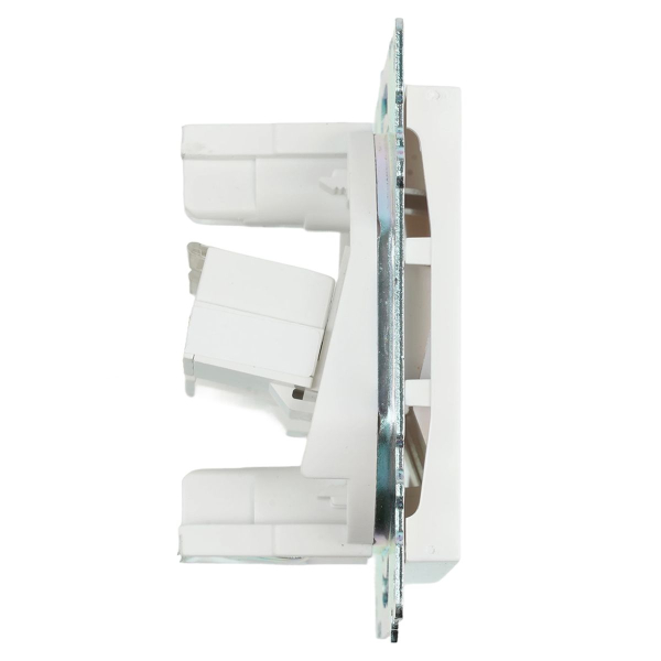 Розетка компьютерная 2-местная RJ-45 (механизм) Stekker GLS00-7109-01 Катрин, белый 50003