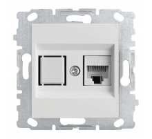 Розетка LAN Vesta-Electric Roma белый FRZCW030201BEL