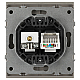 Розетка ЭРА Arktik 16-3110-07 комбинированная RJ45+TV титан Б0070500