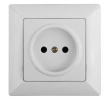 Розетка ЭРА Intro Solo 2P 16A 250V белый 4-201-01 Б0043305