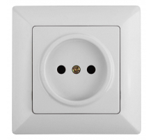 Розетка ЭРА Intro Solo 2P 16A 250V белый 4-201-01 Б0043305