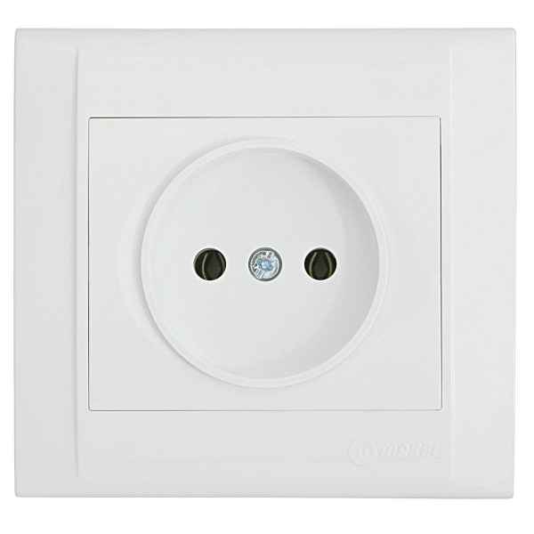 Розетка Makel б/з СП Defne 16А IP20 бел. 42001022 Розетка Makel б/з СП Defne 16А IP20 бел. 42001022