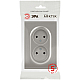 Розетка ЭРА Arktik 16-2107-07 без заземления двойная 2X2P 16А-250В титан Б0071687