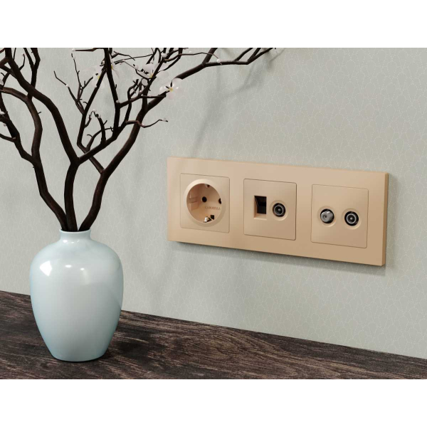 Лицевая панель AMBRELLA VOLT ALFA AP6133