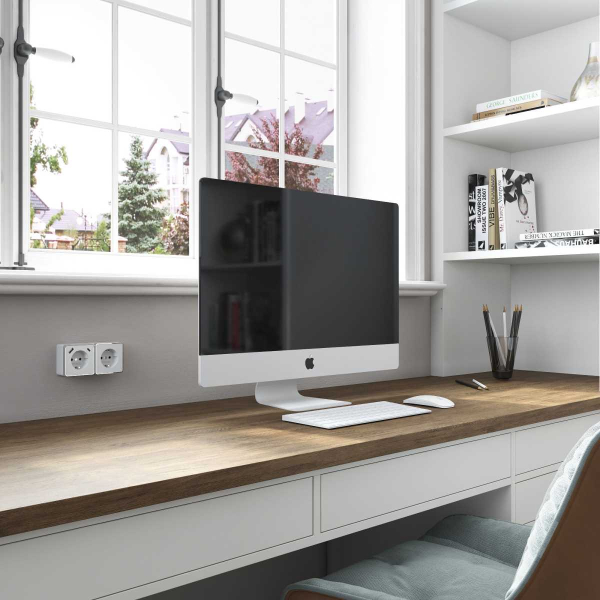 Розетка с заземлением, шторками и USB тип A+C Werkel Gallant белый W5071701 4690389179594