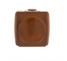 Розетка с зазем. с крышкой Lezard Nata сосна 710-0800-123