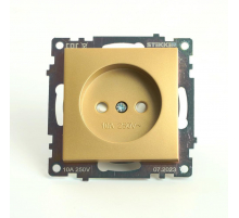 Розетка 2P Stekker Катрин золото GLS10-7109-08 49223