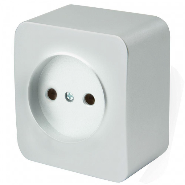 Розетка 2P Stekker София серебро MST10-11-03 49325 Розетка 2P Stekker София серебро MST10-11-03 49325