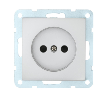 Розетка LK Studio без з/к, со шторками (серебристый металлик) LK60 863303-1